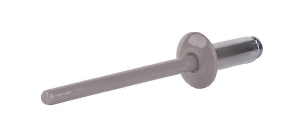 Alu åbne nitter 4x10mm RAL 9007