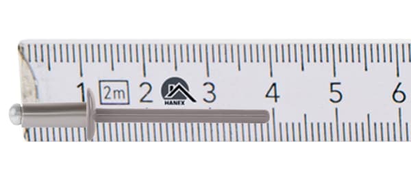 Alu åbne nitter 4x10mm RAL 9007