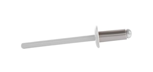 Alu åbne nitter 4x10mm RAL 9010
