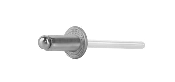 Alu åbne nitter 4x10mm RAL 9010