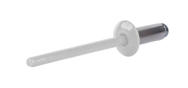 Alu åbne nitter 4x10mm RAL 9010