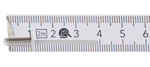 Alu åbne nitter 4x10mm RAL 9010