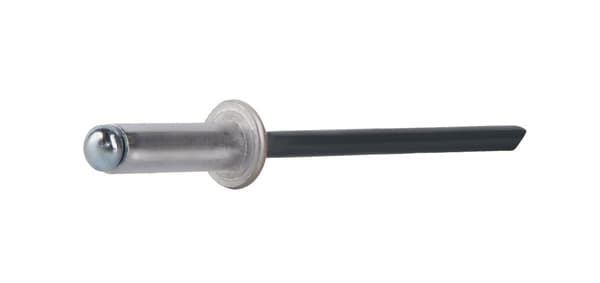 Alu åbne nitter 4x12mm RAL 7016