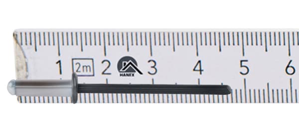 Alu åbne nitter 4x12mm RAL 7016