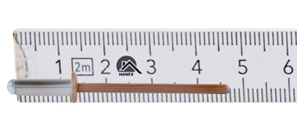 Alu åbne nitter 4x12mm RAL 8004