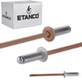 Miniatyrbillede 1 af 9: Alu åbne nitter 4x12mm RAL 8004