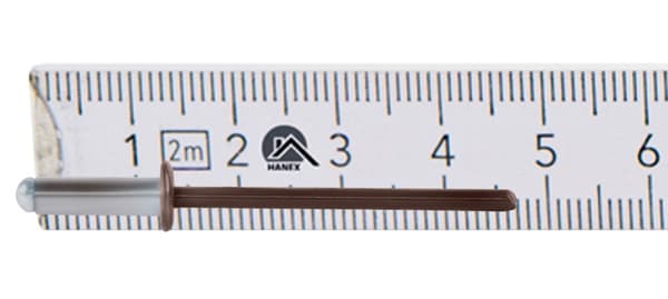 Alu åbne nitter 4x12mm RAL 8017
