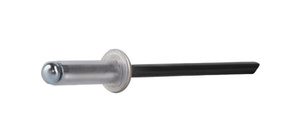 Alu åbne nitter 4x12mm RAL 9005