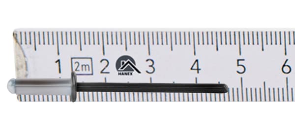 Alu åbne nitter 4x12mm RAL 9005