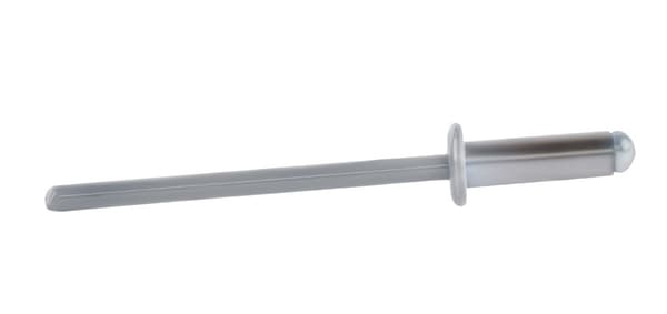Alu åbne nitter 4x12mm RAL 9006