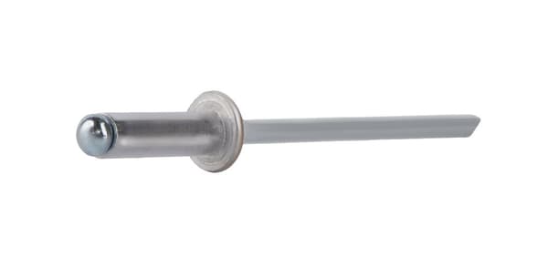 Alu åbne nitter 4x12mm RAL 9006