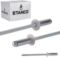 Miniatyrbillede 1 af 9: Alu åbne nitter 4x12mm RAL 9006