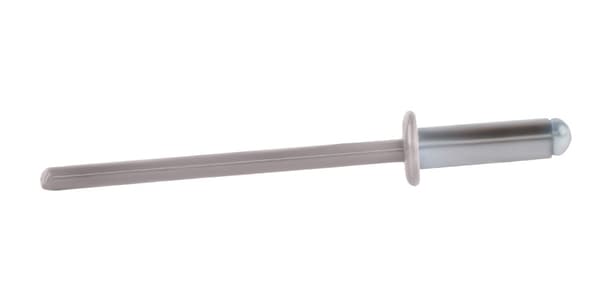 Alu åbne nitter 4x12mm RAL 9007