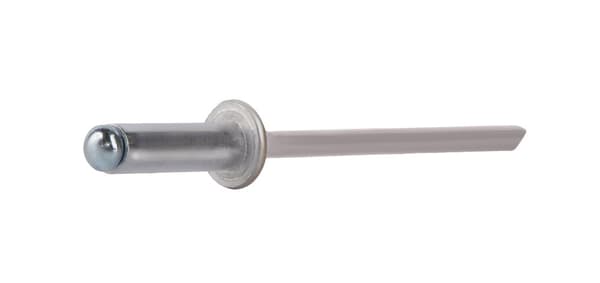 Alu åbne nitter 4x12mm RAL 9007