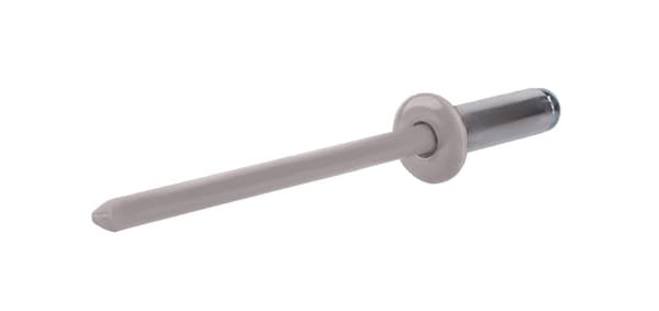 Alu åbne nitter 4x12mm RAL 9007