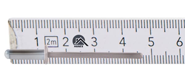Alu åbne nitter 4x12mm RAL 9007