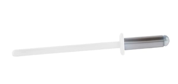 Alu åbne nitter 4x12mm RAL 9010
