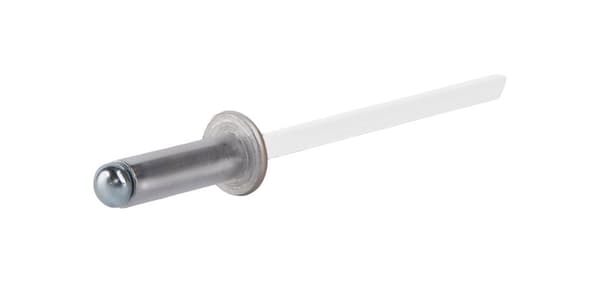 Alu åbne nitter 4x12mm RAL 9010