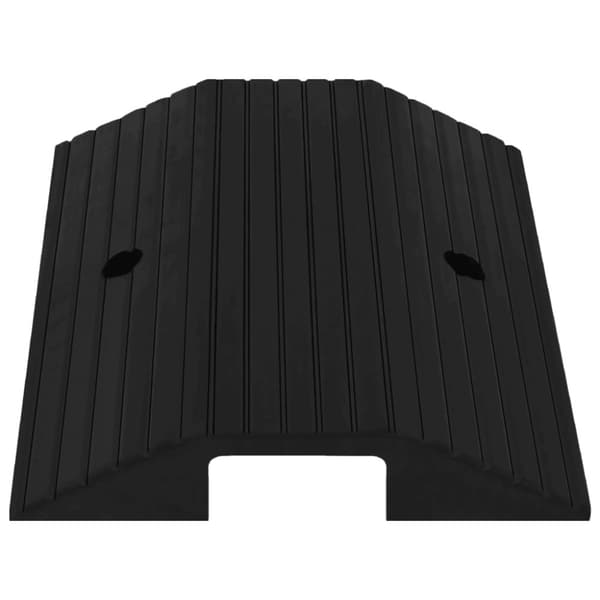 vidaXL Tröskelramp med bro 49x40x8 cm gummi