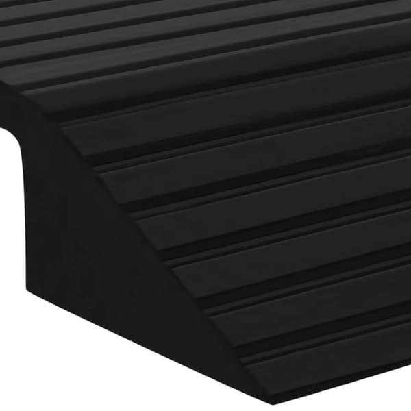 vidaXL Tröskelramp med bro 49x40x8 cm gummi