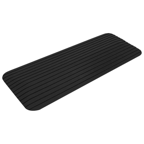 vidaXL Tröskelramp 2 st 110x21x2,5 cm gummi