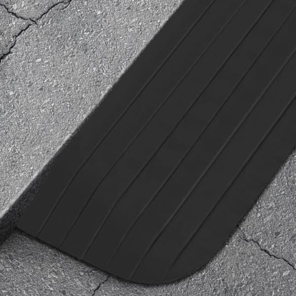 vidaXL Tröskelramp 2 st 110x21x2,5 cm gummi