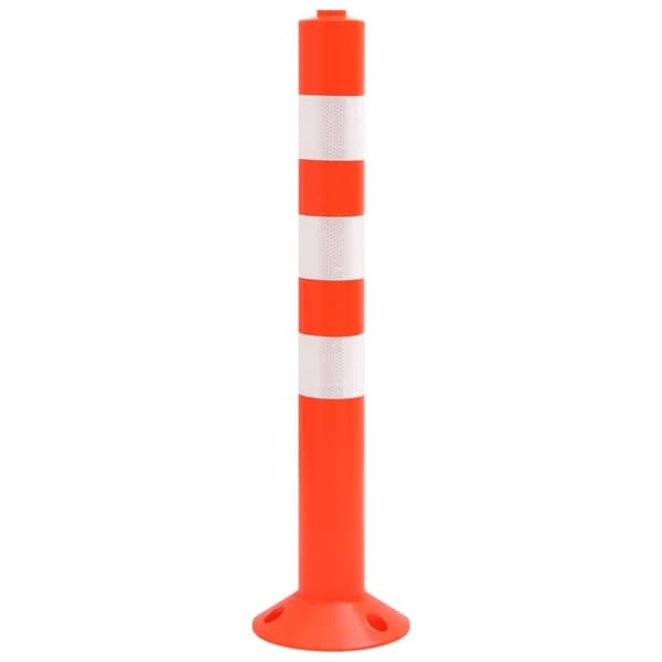 vidaXL Sperrestolper med kjede 10 stk 75 cm PE