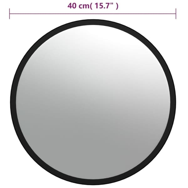 vidaXL Kupera sisäliikennepeili musta Ø40 cm akryyli