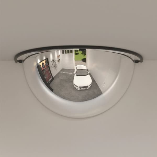 vidaXL Trafikkspeil halv kuppel 2 stk Ø30 cm akryl