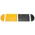 Miniatyrbilde 4 av 10: vidaXL Fartshump gul og svart 129x32,5x4 cm gummi