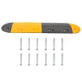 Miniatyrbilde 5 av 10: vidaXL Fartshump gul og svart 129x32,5x4 cm gummi