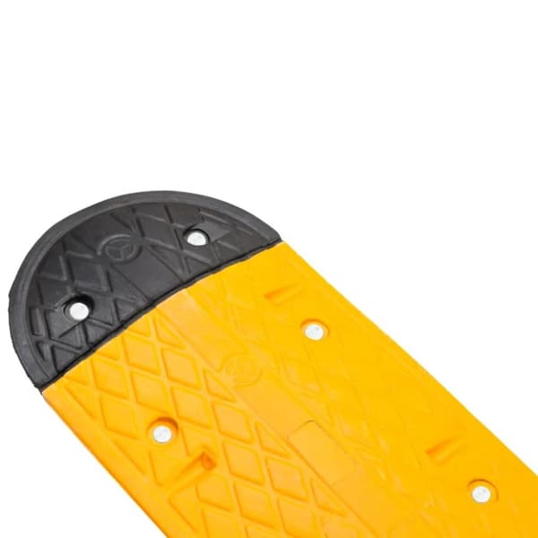vidaXL Fartshump gul og svart 129x32,5x4 cm gummi