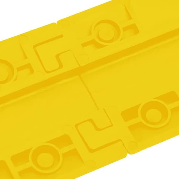 vidaXL Kabelbeskyttere 2 stk 98,5 cm gul