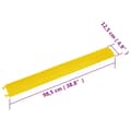 Miniatyrbilde 10 av 10: vidaXL Kabelbeskyttere 2 stk 98,5 cm gul