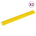 Miniatyrbilde 1 av 10: vidaXL Kabelbeskyttere 2 stk 98,5 cm gul