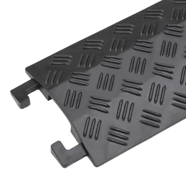 vidaXL Kaapelisuojarampit 2 kpl 98,5 cm musta