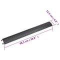 Pikkukuva 10 / 10: vidaXL Kaapelisuojarampit 2 kpl 98,5 cm musta