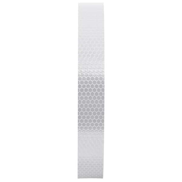 vidaXL Reflekterende tape hvit 2,5 cm x 50 m PVC