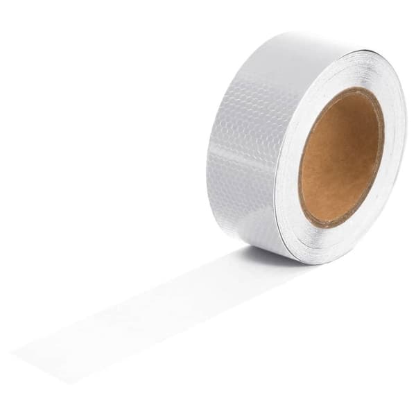 vidaXL Reflextejp vit 5 cmx20 m PVC