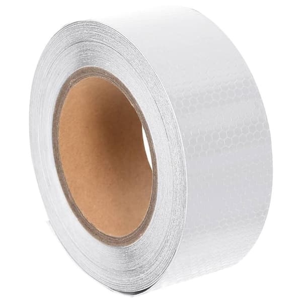 vidaXL Reflextejp vit 5 cmx20 m PVC
