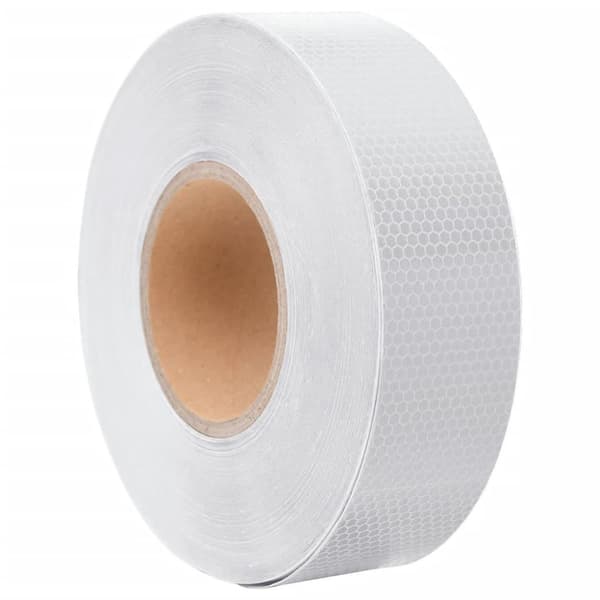 vidaXL Reflextejp vit 5 cmx50 m PVC