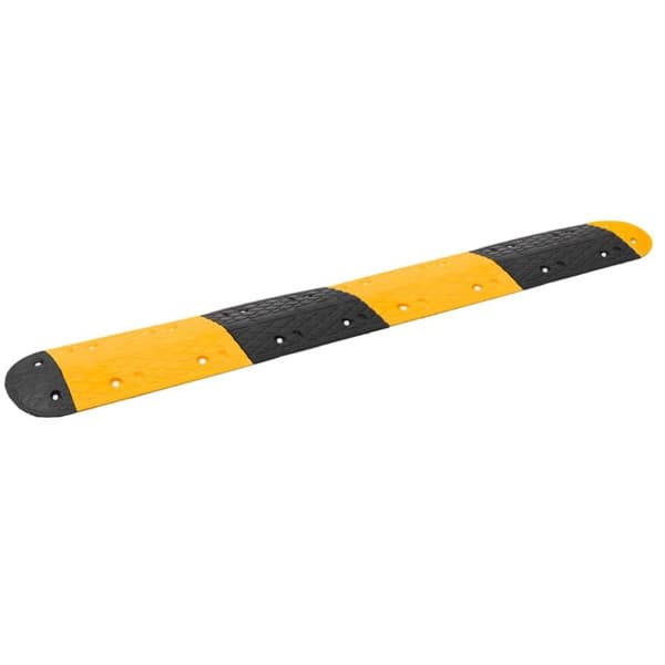 vidaXL vejbump 226x32,5x4 cm gummi gul og sort