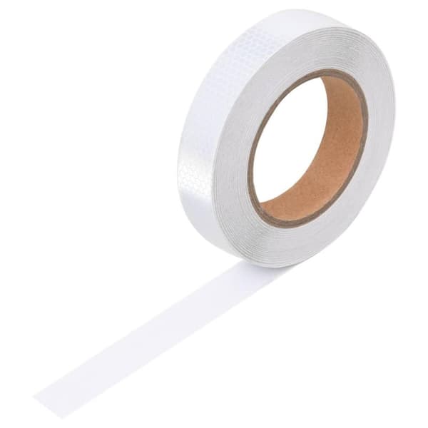 vidaXL reflekstape 2,5 cm x 20 m PVC hvid