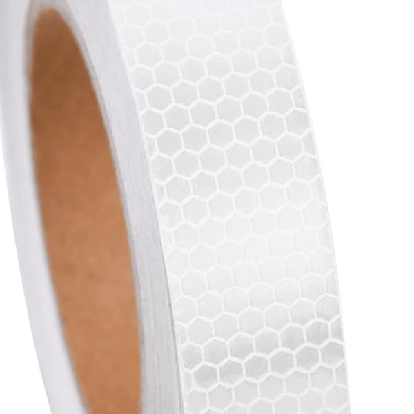 vidaXL reflekstape 2,5 cm x 20 m PVC hvid