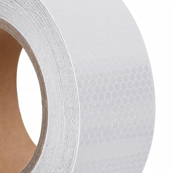 vidaXL Heijastinteippi valkoinen 5 cmx20 m PVC