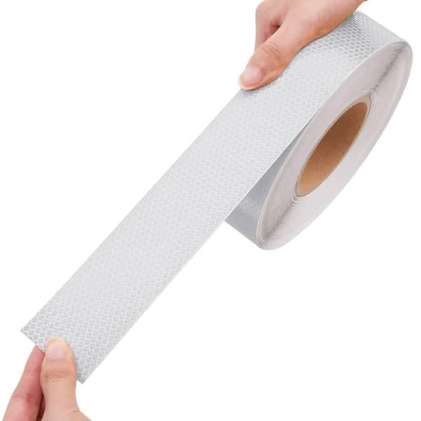vidaXL reflekstape 5 cm x 50 m PVC hvid