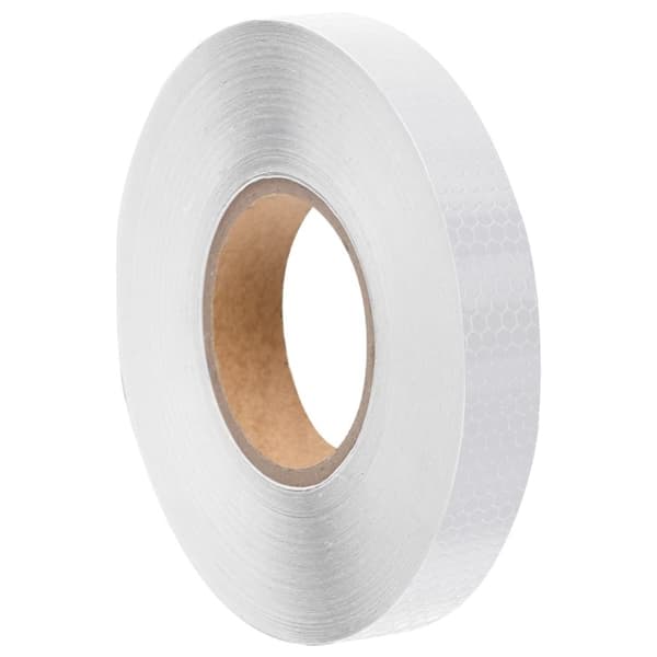 vidaXL reflekstape 2,5 cm x 50 m PVC hvid