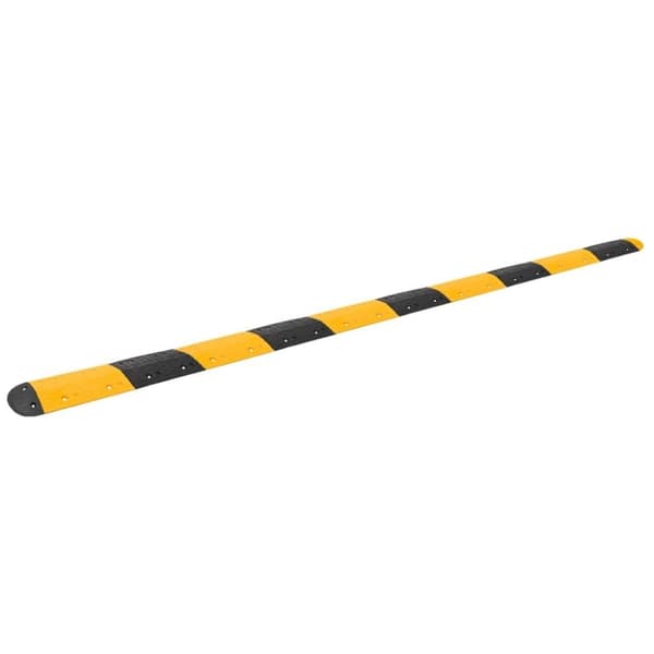 vidaXL vejbump 517x32,5x4 cm gummi gul og sort