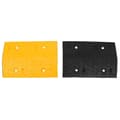 Miniatyrbillede 3 af 8: vidaXL vejbump 2 stk. 97x32,5x4 cm gummi gul og sort