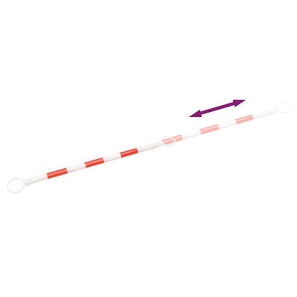 vidaXL udtrækkelige trafikkeglestænger 10 stk. 116-197 cm ABS